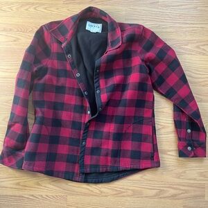 Orvis Red and Black Plaid Shacket